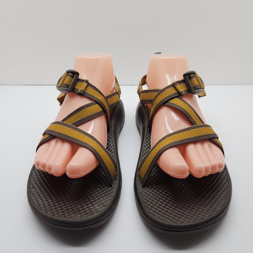 Chaco Classic Sandals Womens Size 6 Brown Gold Z1 Strap Slide - Picture 3 of 7